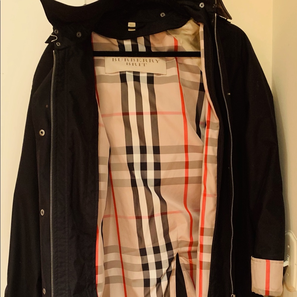 Burberry hooded jacket.  Size women’s 10.